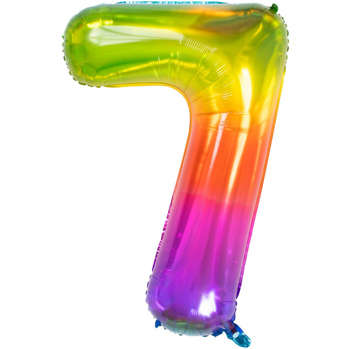 Palloncino numero 7 86 cm multicolore