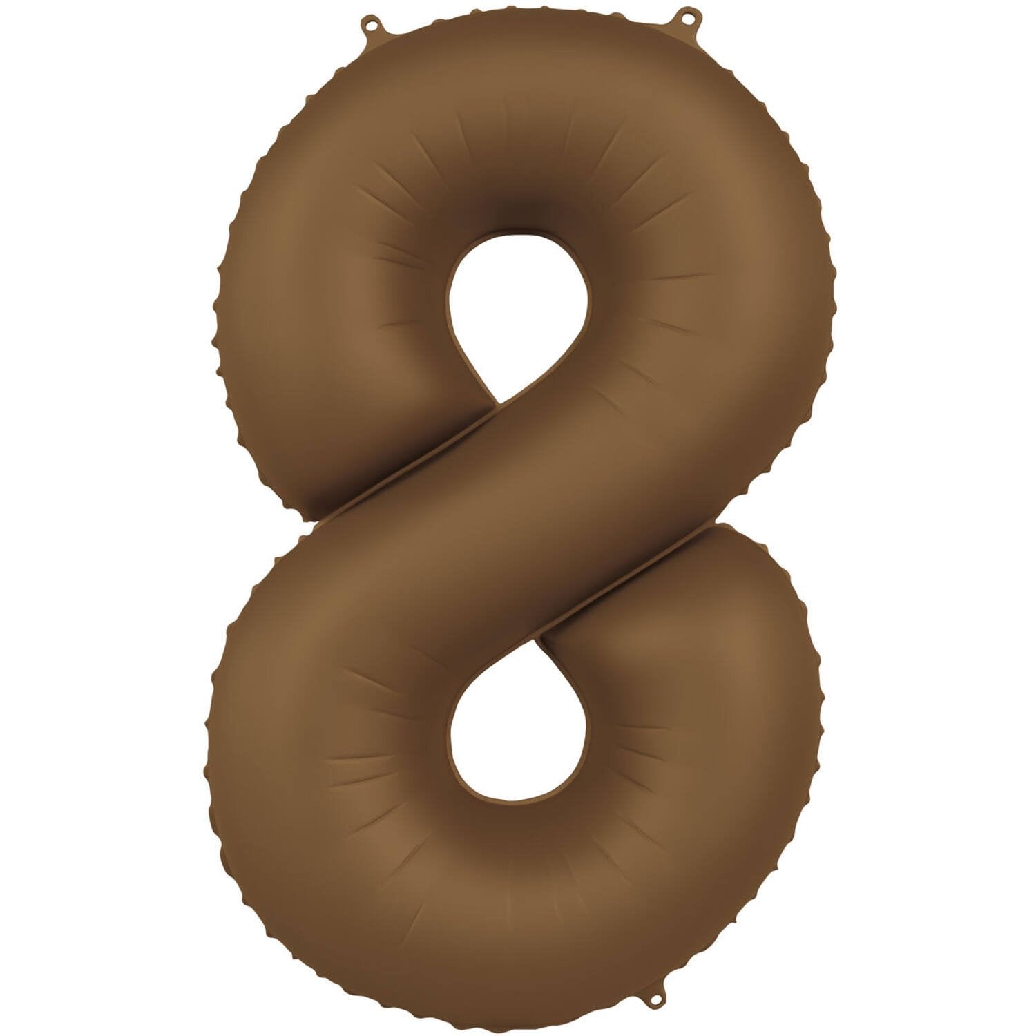 Palloncino numero 8 marrone cioccolato ultra opaco 86 cm