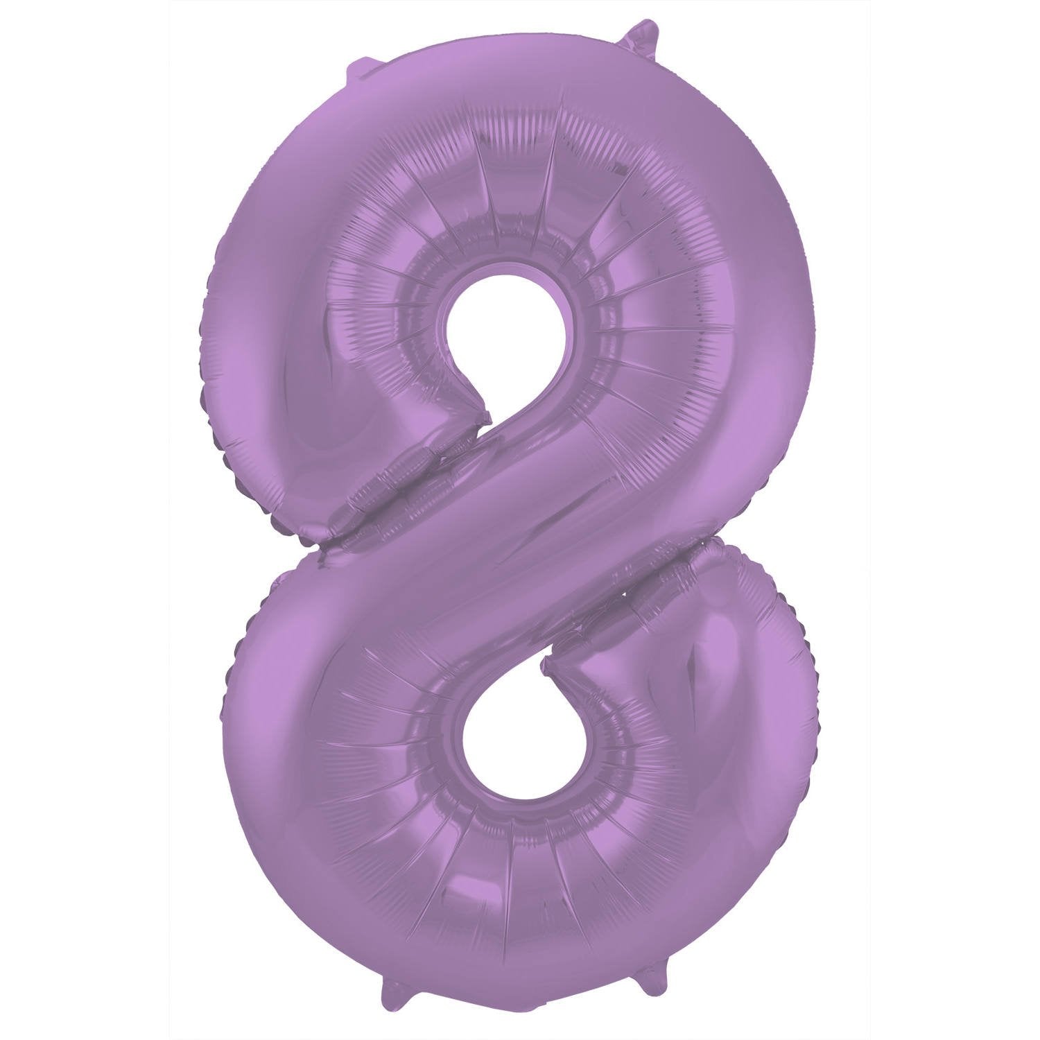 Palloncino numero 8 86 cm lilla opaco