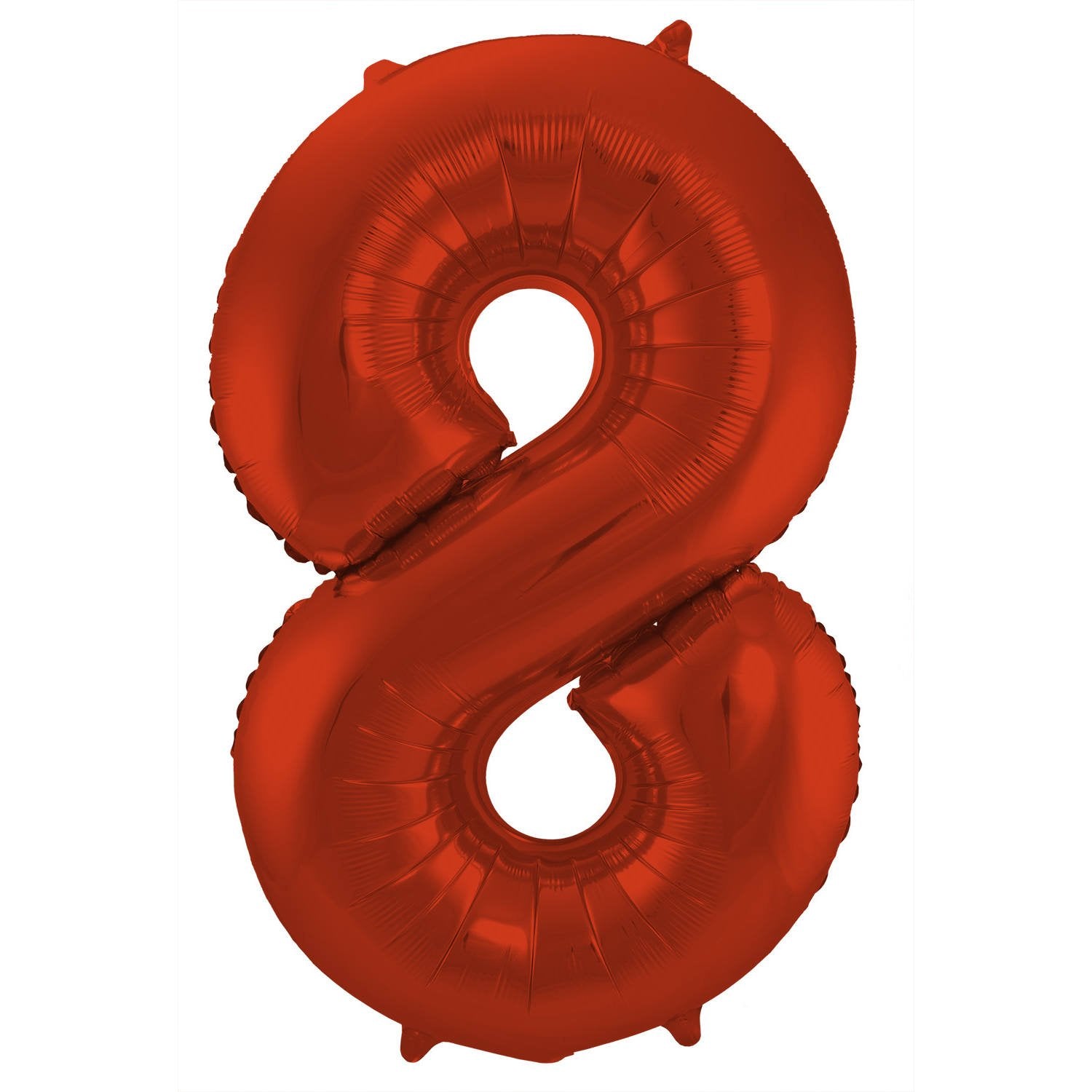 Palloncino numero 8, 86 cm, rosso opaco
