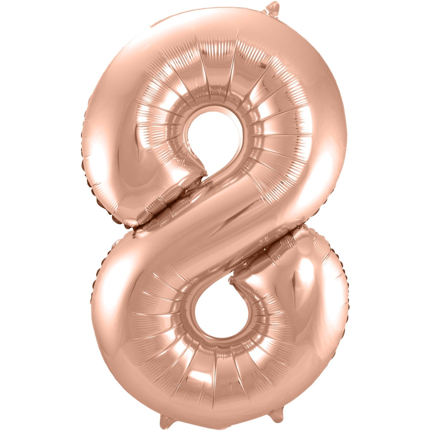 Palloncino numero 8 86 cm oro rosa
