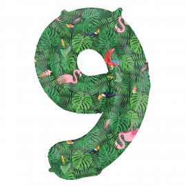 Numero 9 Palloncino Jungle Vibe 86 cm