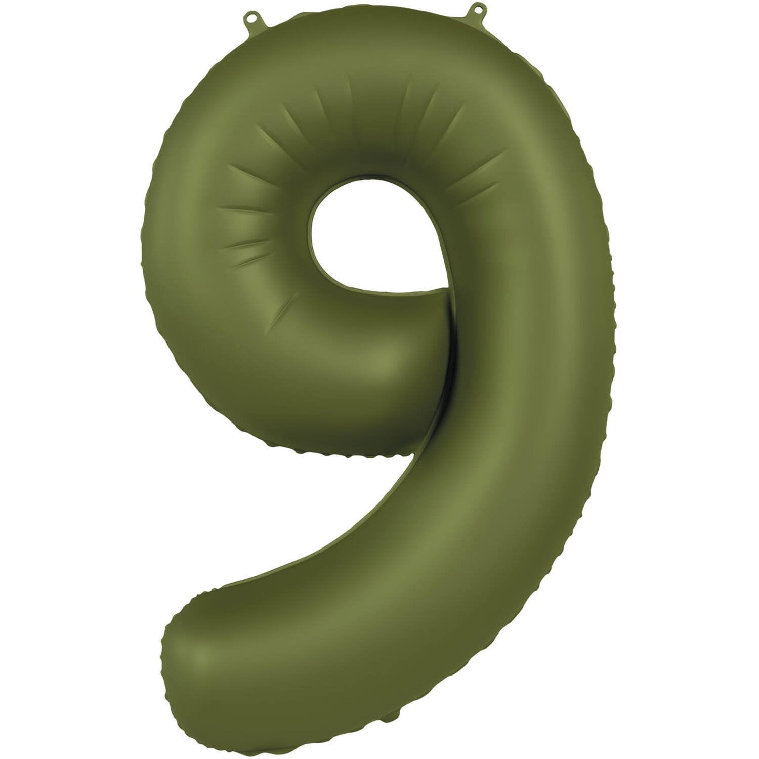 Palloncino numero 9 verde oliva ultra opaco 86 cm