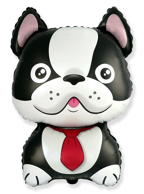 Ballon chiot noir 70 x 46 cm