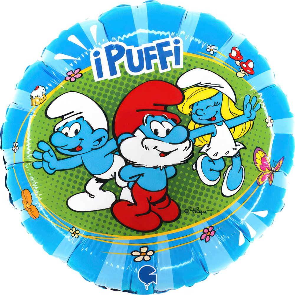 Palloncino Puffi 45 cm