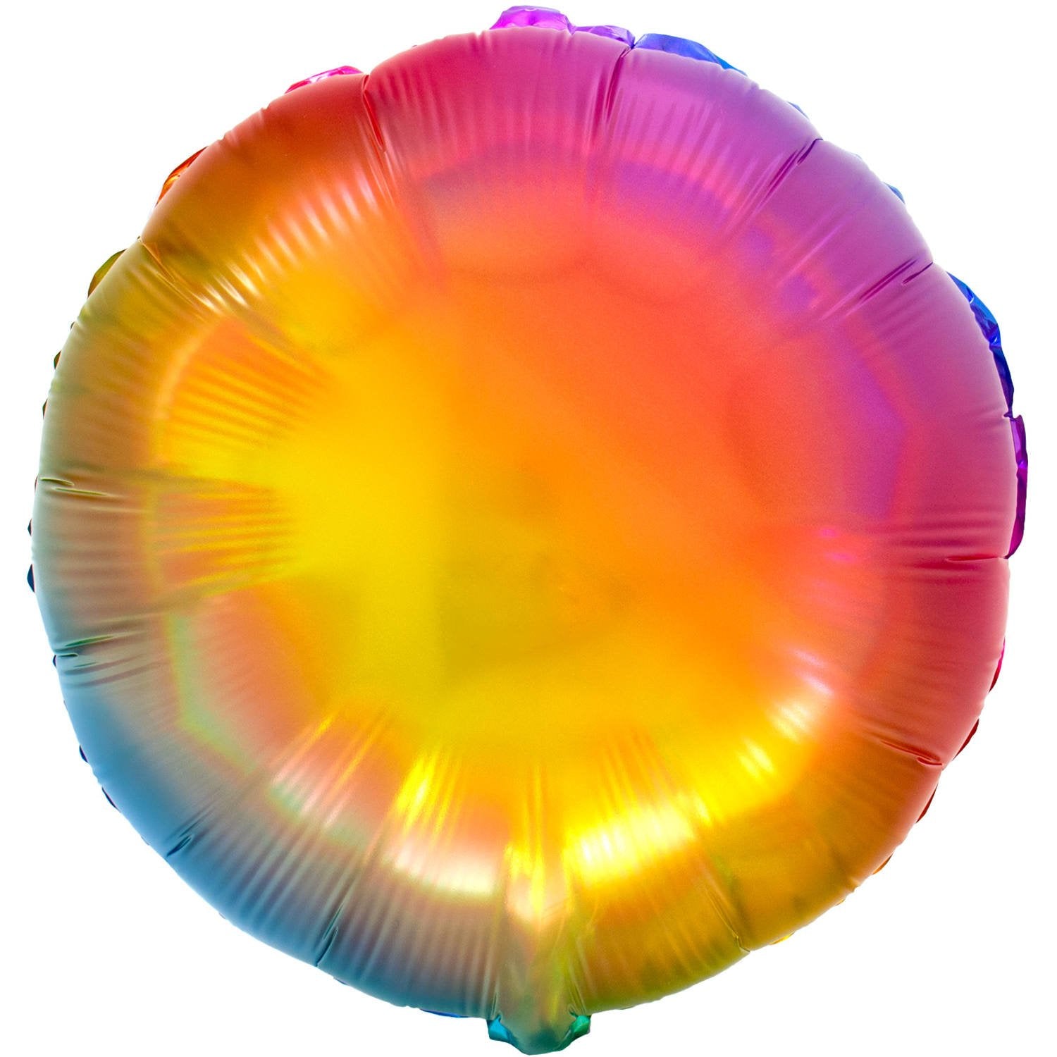 Palloncino rotondo in lamina arcobaleno 45 cm