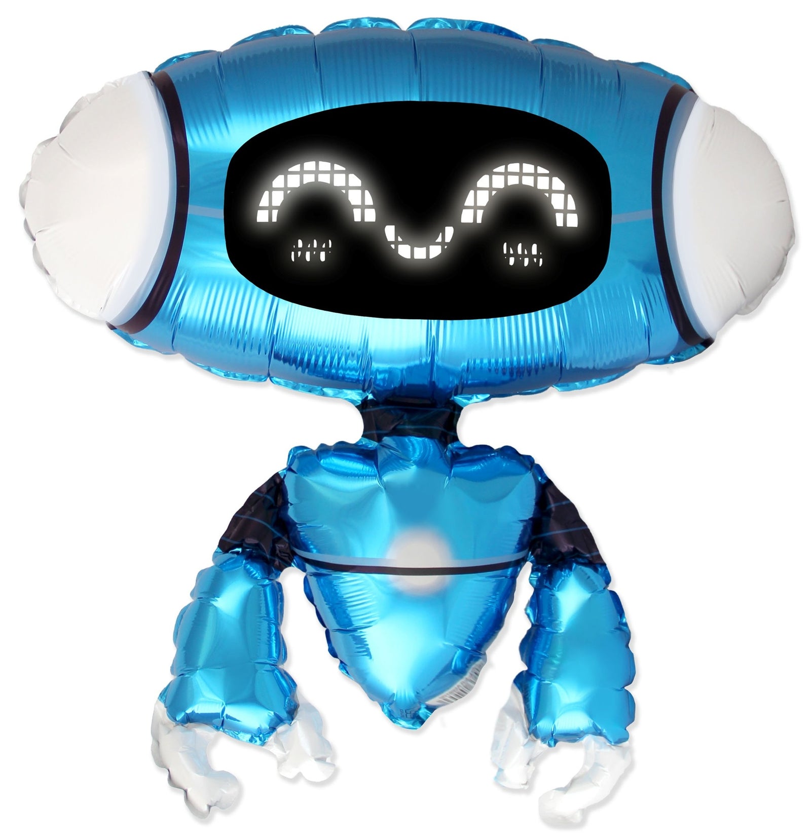 Ballon robot bleu 68 x 60 cm