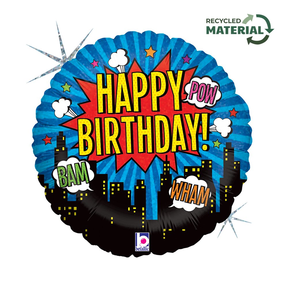 Palloncino di compleanno da supereroe