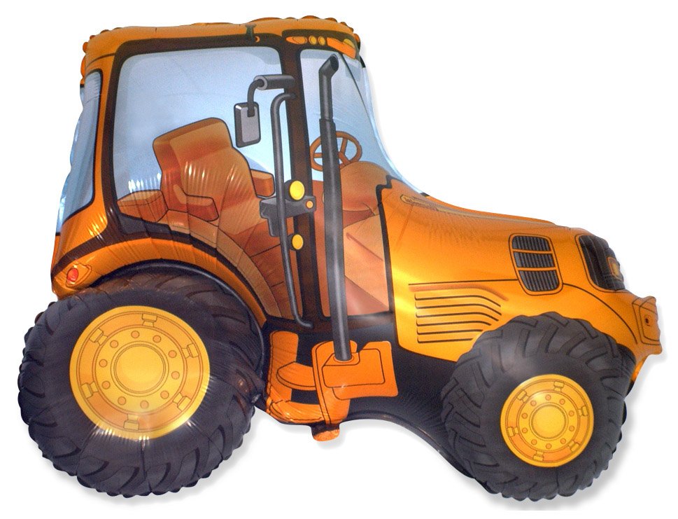 Globo Tractor Naranja 94 x 75 cm