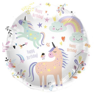 Palloncino Unicorno Arcobaleno 45 cm