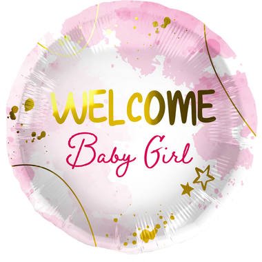 Ballon de bienvenue pour bébé fille 45 cm