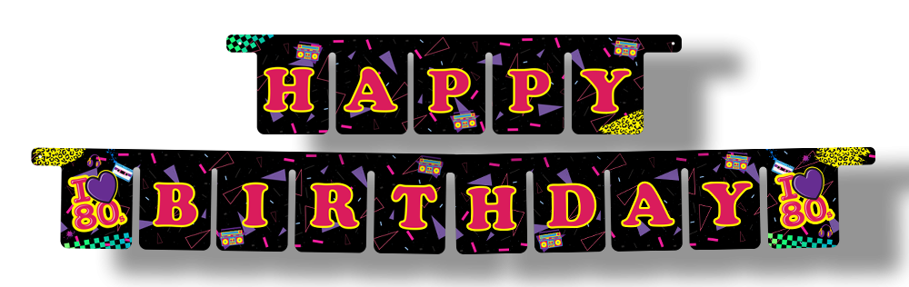 Guirnalda Años 80 3 metros