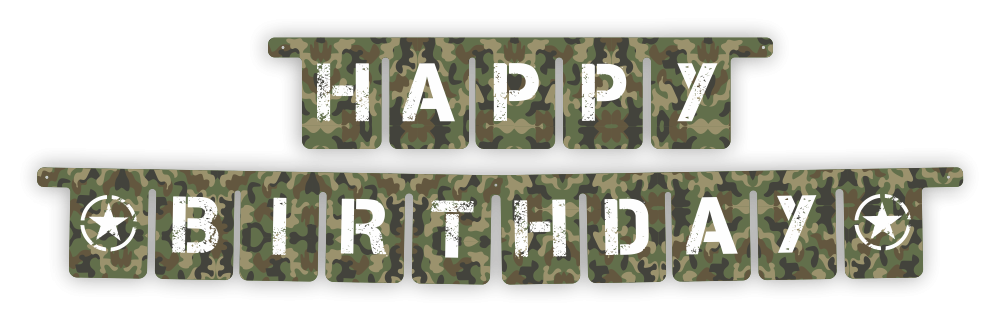 Guirnalda Camuflaje 3 metros