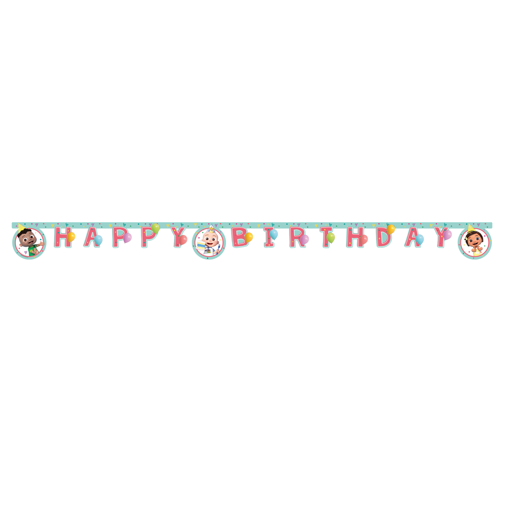 Guirnalda Cocomelon Happy Birthday