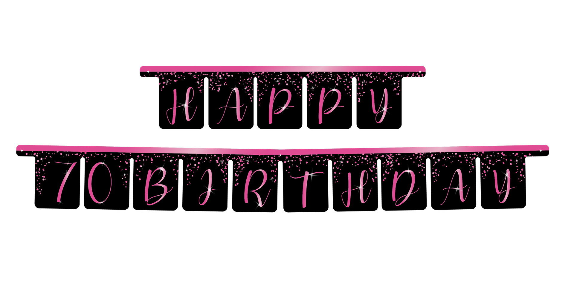 Guirnalda Elegant Pink 70 años