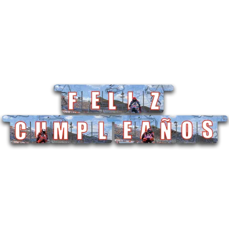 Ghirlanda di buon compleanno in spagnolo Moto GP