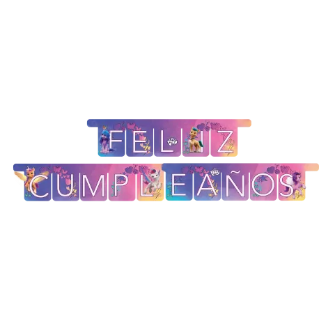 Buon compleanno My Little Pony - Ghirlanda spagnola