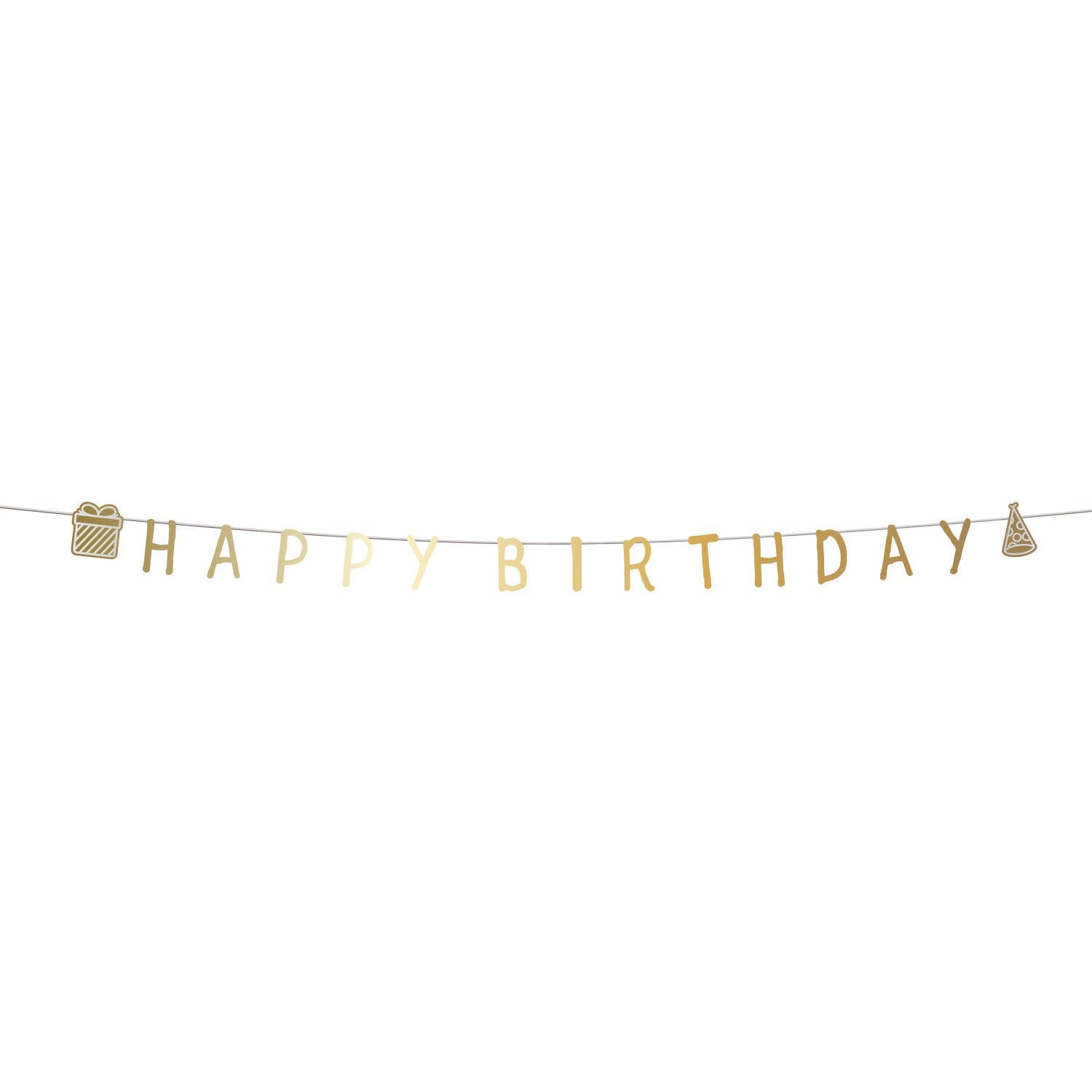 Ghirlanda scintillante di buon compleanno 2 m