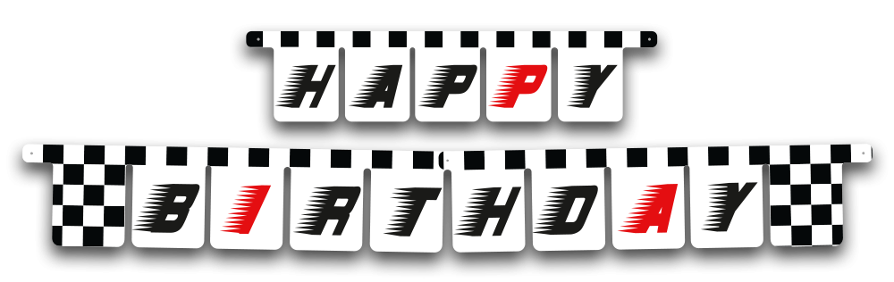 Guirnalda Negro y Blanco 3 metros