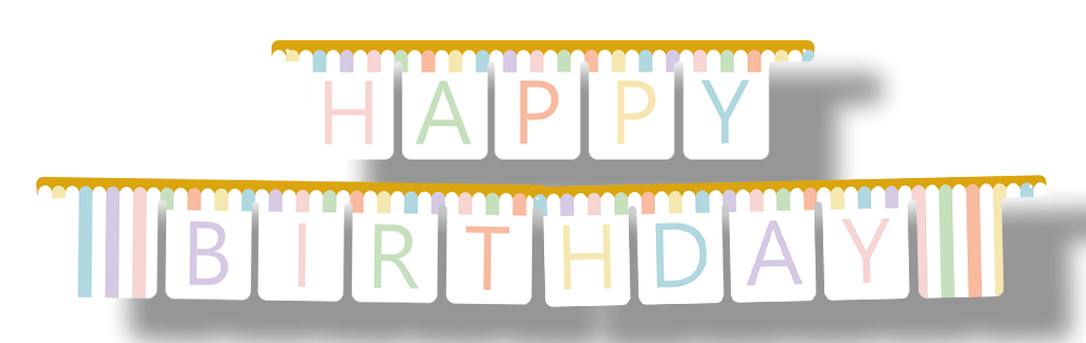 Guirnalda PASTEL CELEBRATION 3 metros