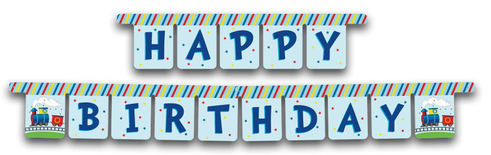 BUON COMPLEANNO LIL TRAIN GARLAND