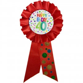 Distintivo per il 40° compleanno con puntini