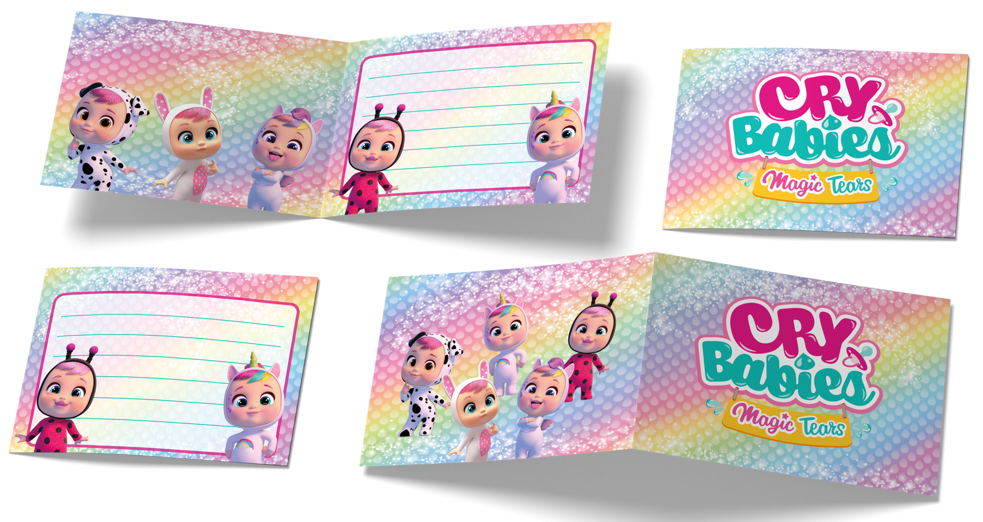 Invitaciones Cry Babies 240 x 80 mm