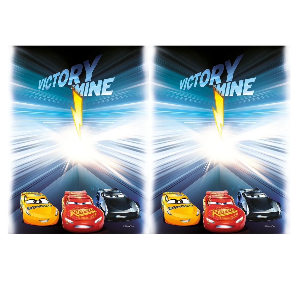MANTEL 120 x 180 cm CARS VICTORY