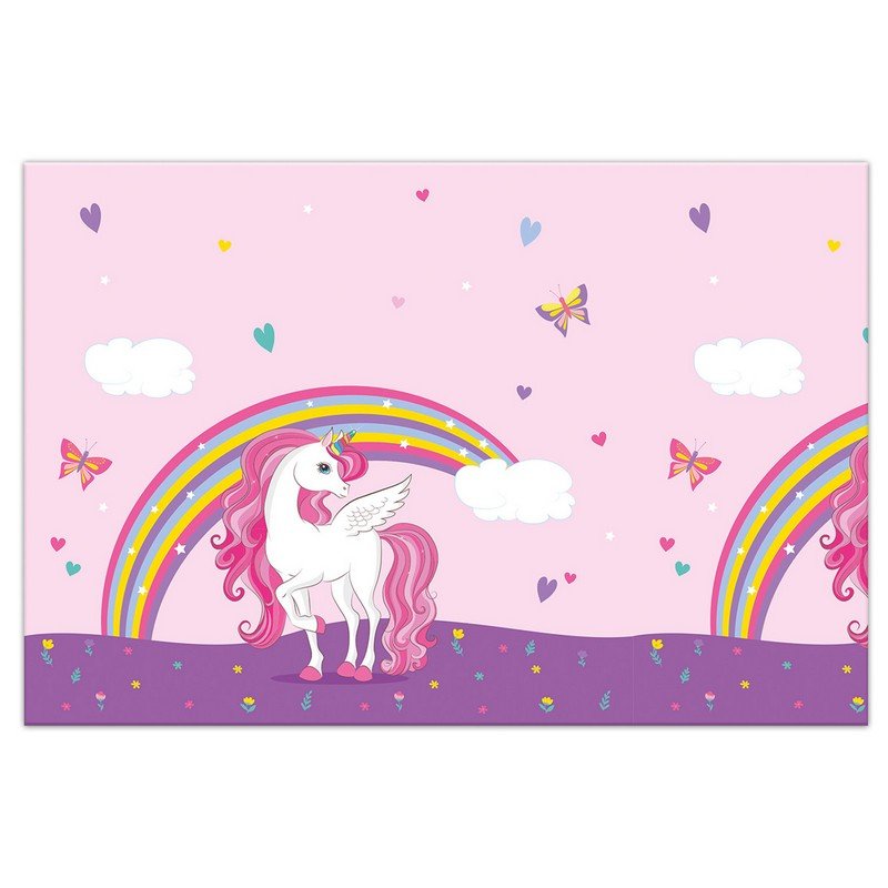 TOVAGLIA 120 x 180 cm Unicorno Colori Arcobaleno
