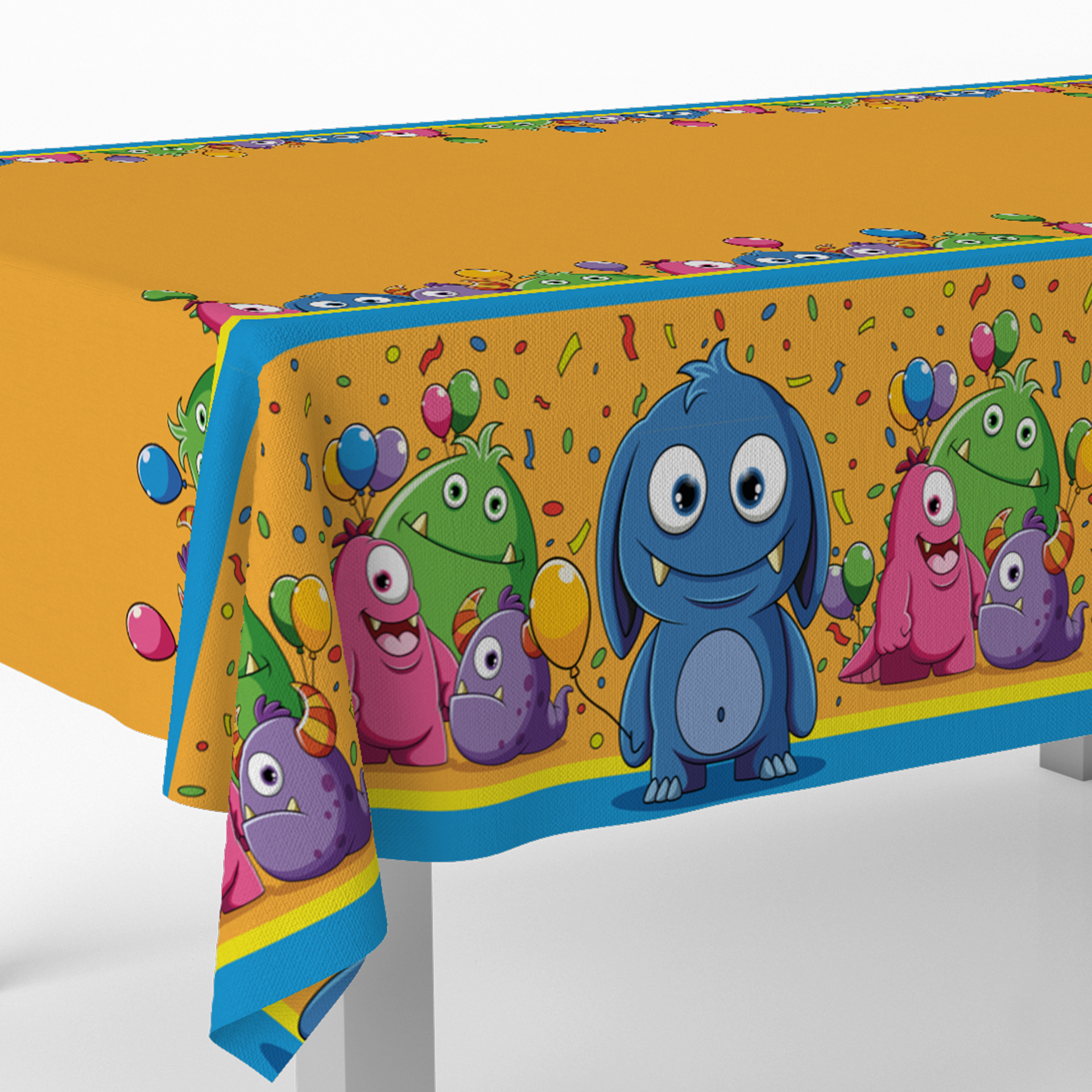 MANTEL DE PLASTICO 120 x 180 CM FUN MONSTERS