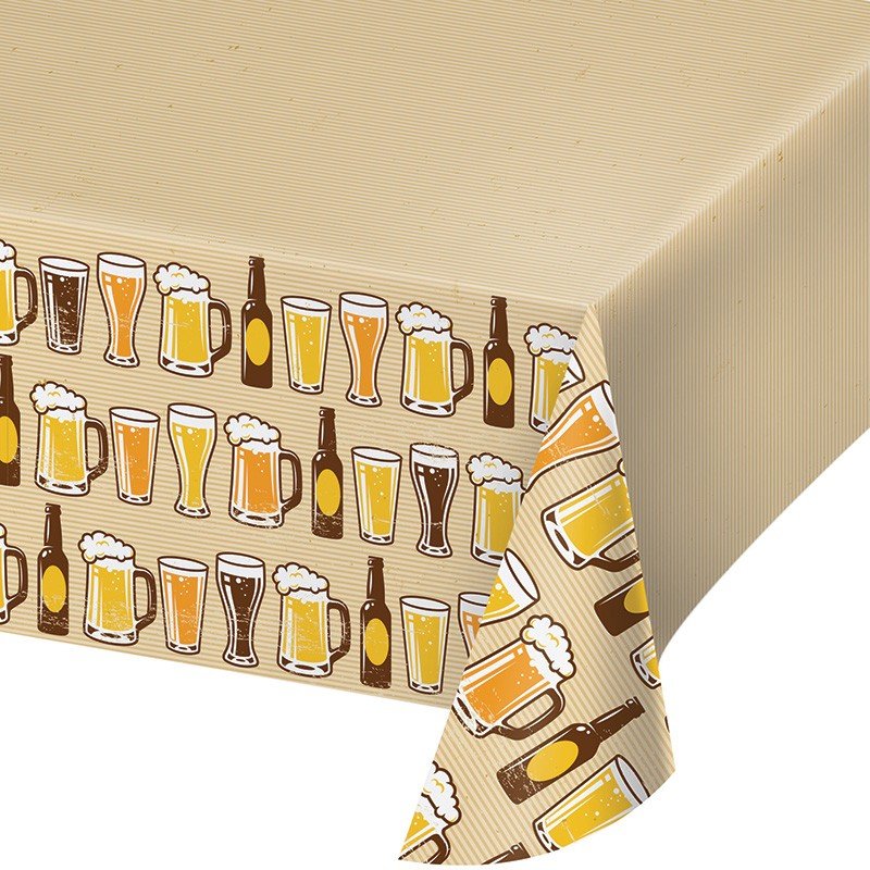 Nappe en plastique 259 x 137 cm Cheers & Beers