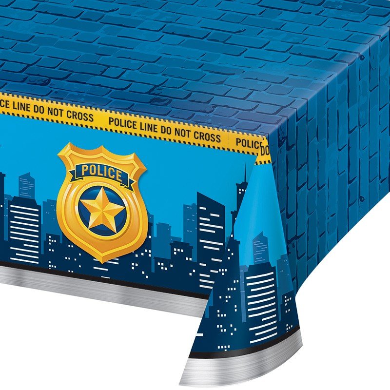 TOVAGLIA DI PLASTICA 259 x 137 CM FESTA DELLA POLIZIA