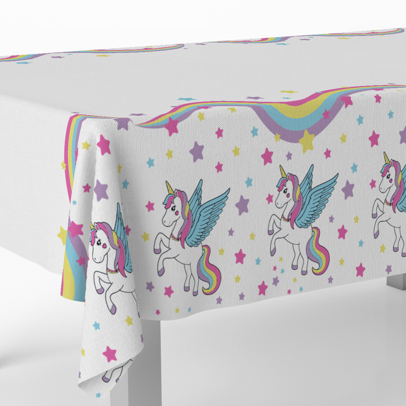 Tovaglia magica unicorno 120 x 180 cm