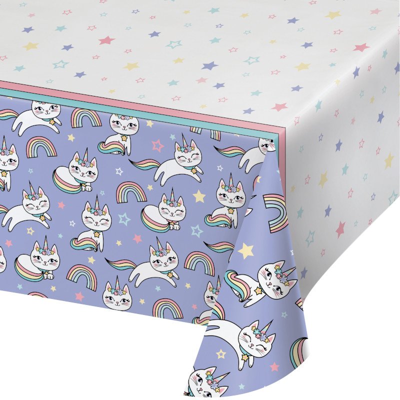 Nappe en papier 137 x 259 cm SASSY CATICORN