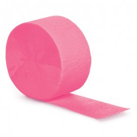 24 MÈTRES DE PAPIER CRÉPIQUE ROSE BONBON