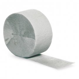 Carta crespa 24 metri argento scintillante