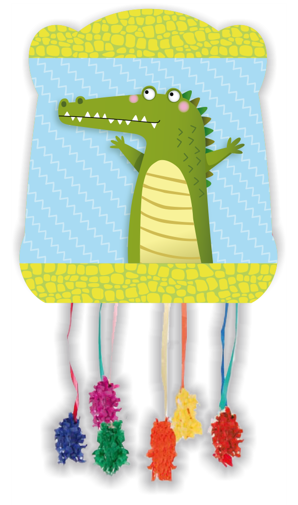 PIÑATA PER FESTA ALLIGATORE 28 x 33 cm