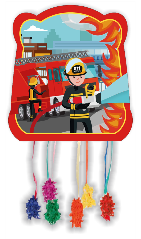Piñata fiammeggiante 28 x 33 cm