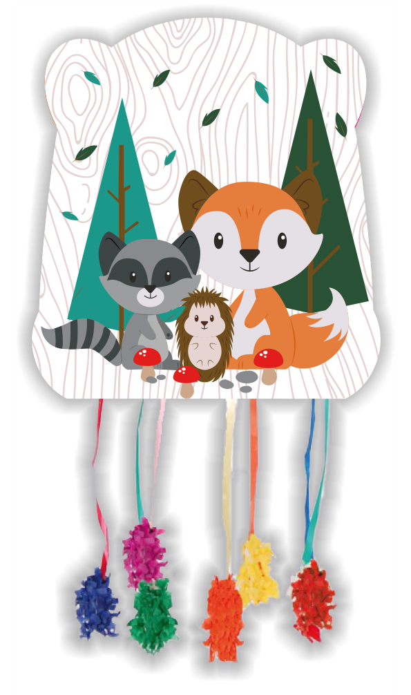 PIGNATA 33 x 28 cm ANIMALI DELLA FORESTA