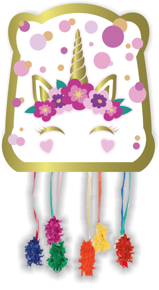 PIÑATA BASIC LIL UNICORN 28 x 33 cm