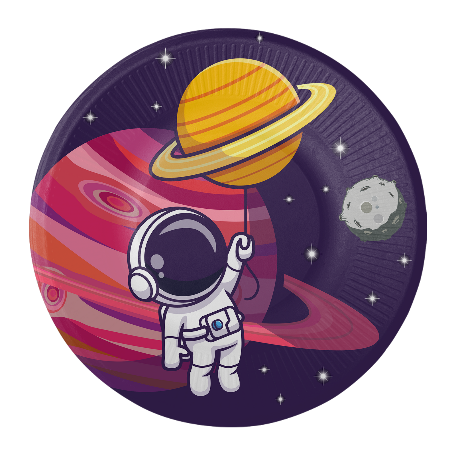 8 PIATTI 18 CM ASTRONAUTA
