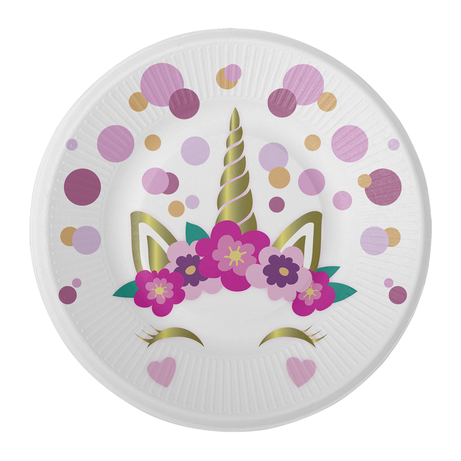 8 piatti Lil Unicorn 18 cm