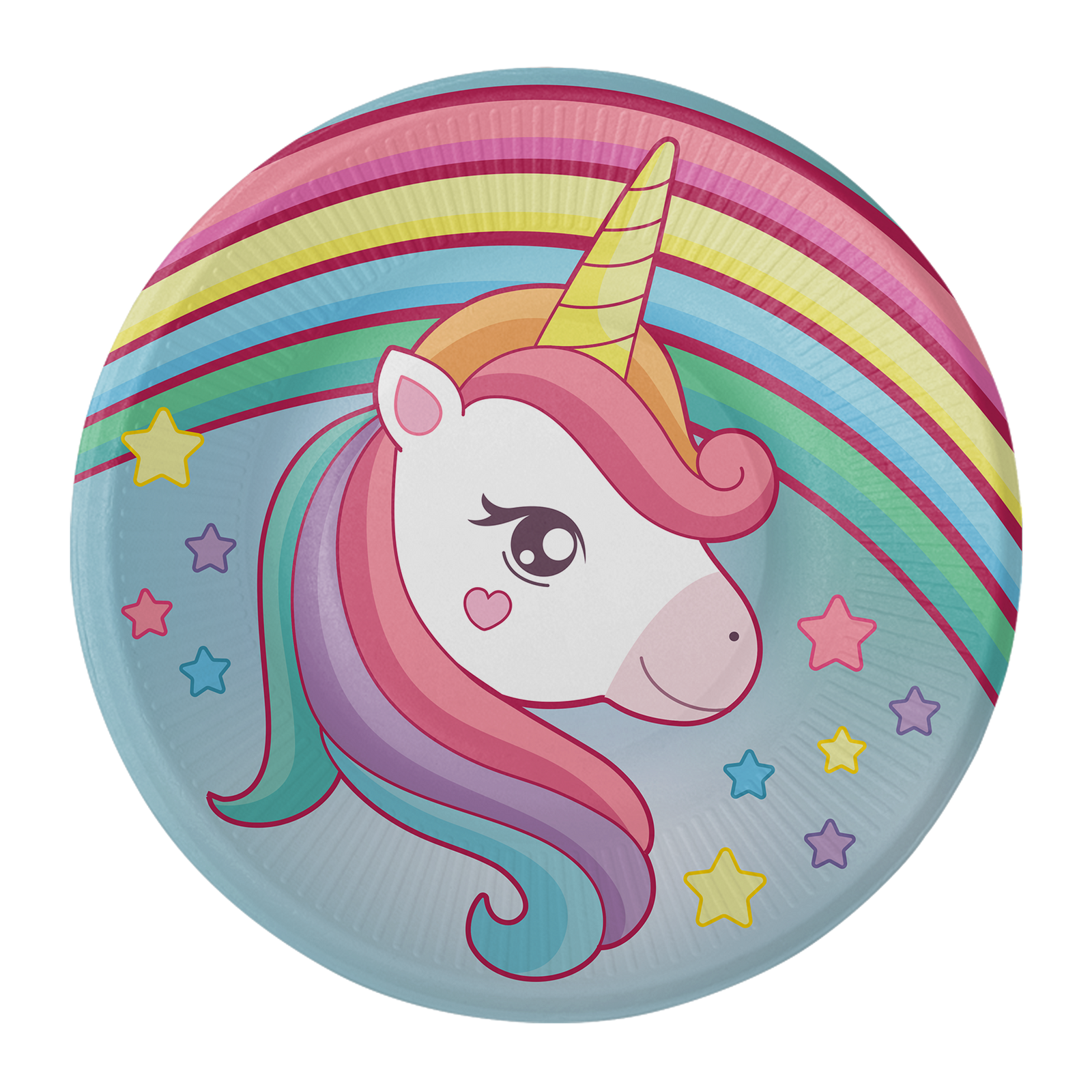 8 Piatti Magici Unicorno 18 cm