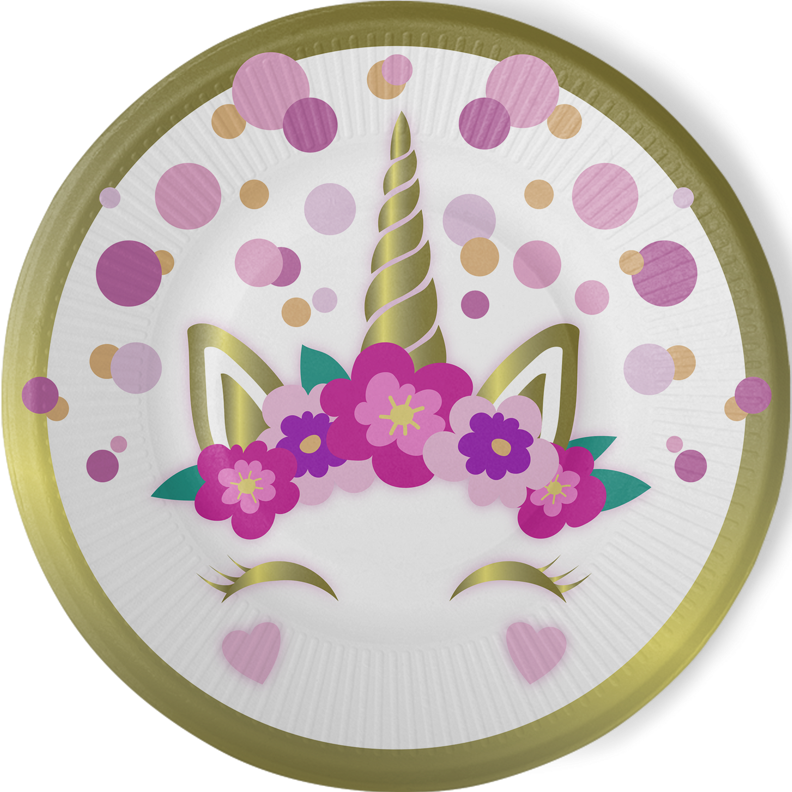 8 piatti Lil Unicorn 23 cm