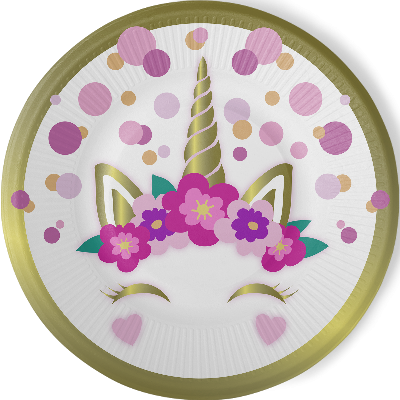 8 Platos 23 cm Lil Unicorn