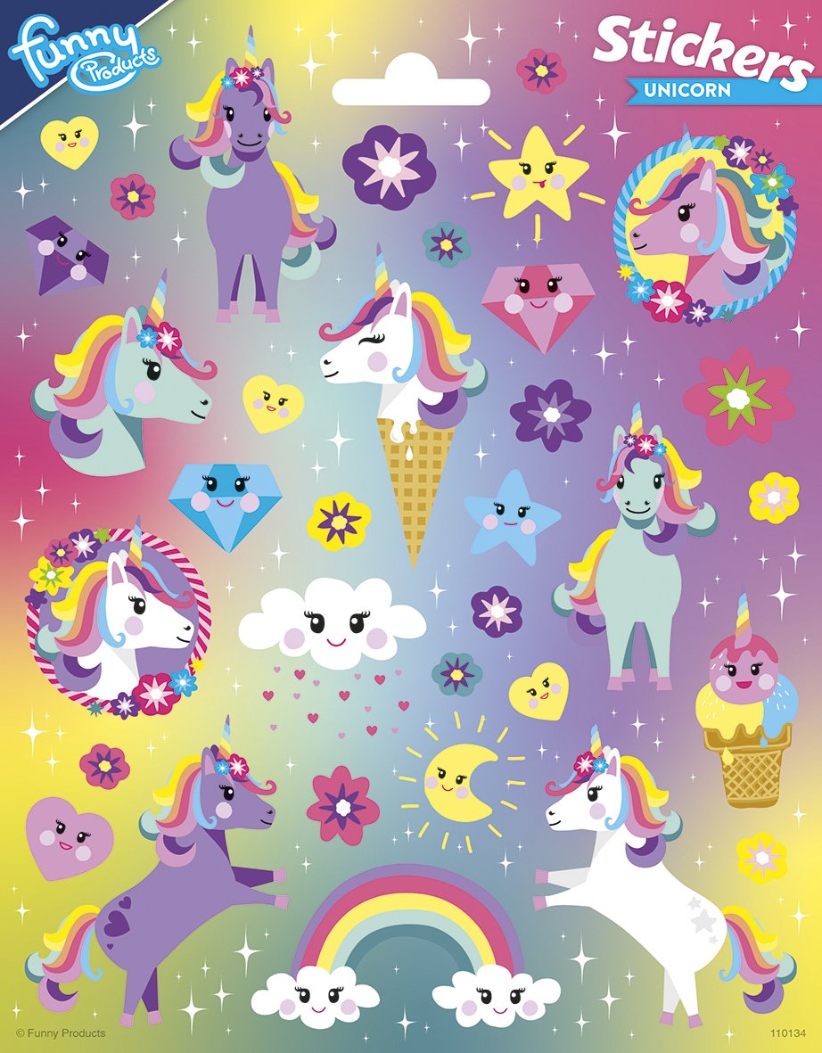 Adesivi 156 x 200 mm Unicorno 2