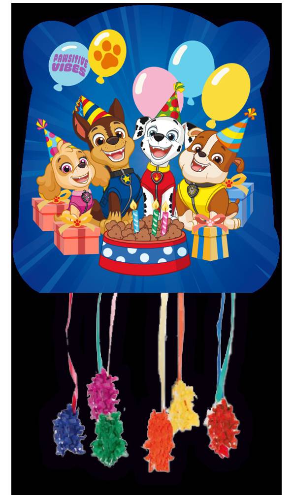 Paw Patrol Piñata base 33 x 28 cm
