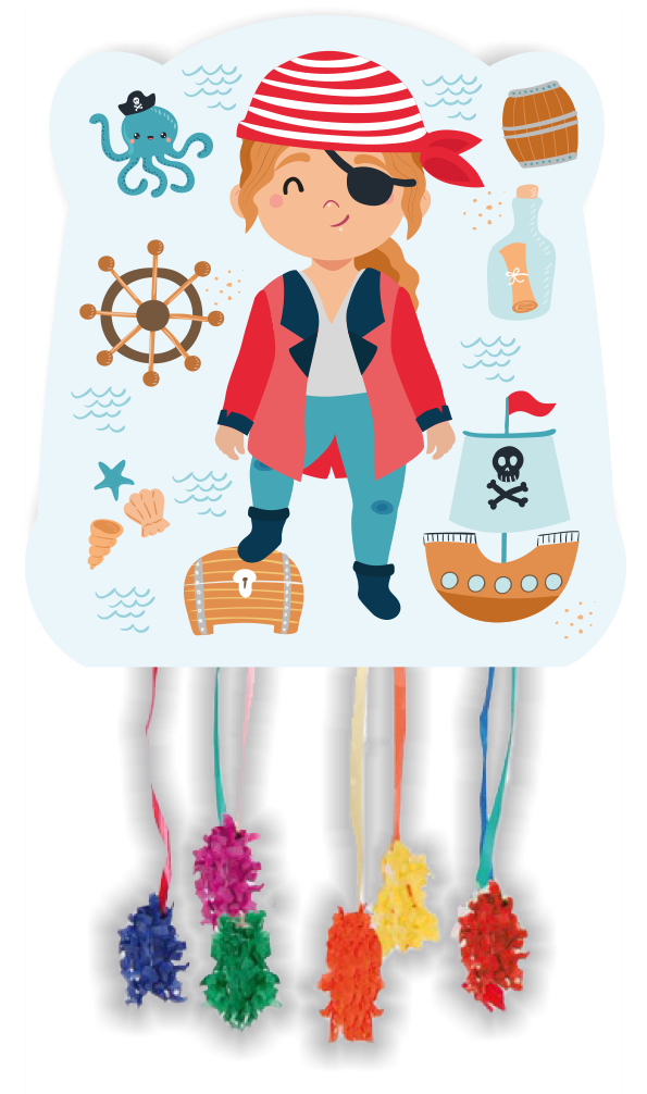 Piñata per festa dei pirati di base 28 x 33 cm