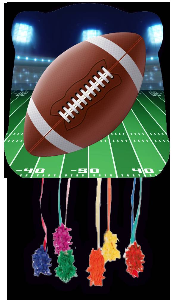 Piñata Basic Rugby 28 x 33 cm