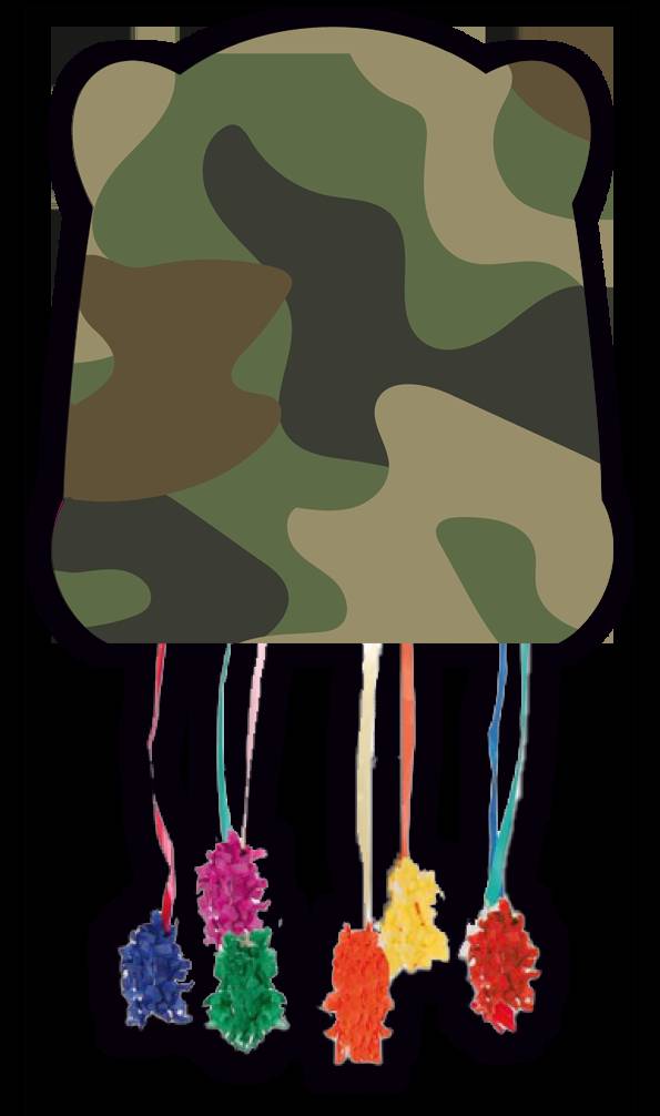 Piñata Camuflaje 28 x 33 cm